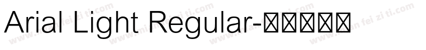 Arial Light Regular字体转换